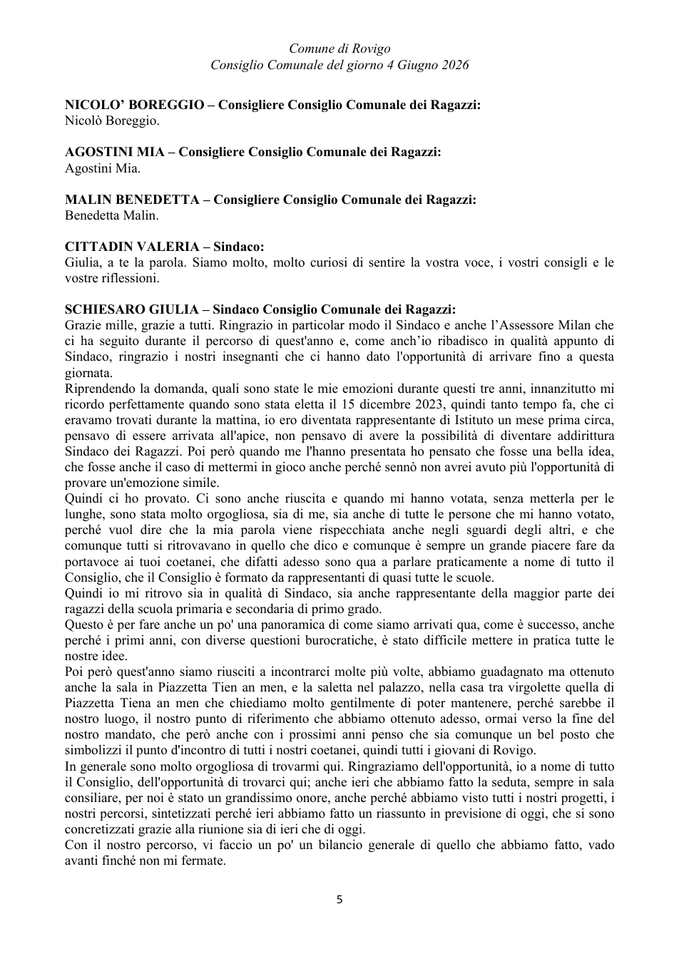 Pagina 5 del documento