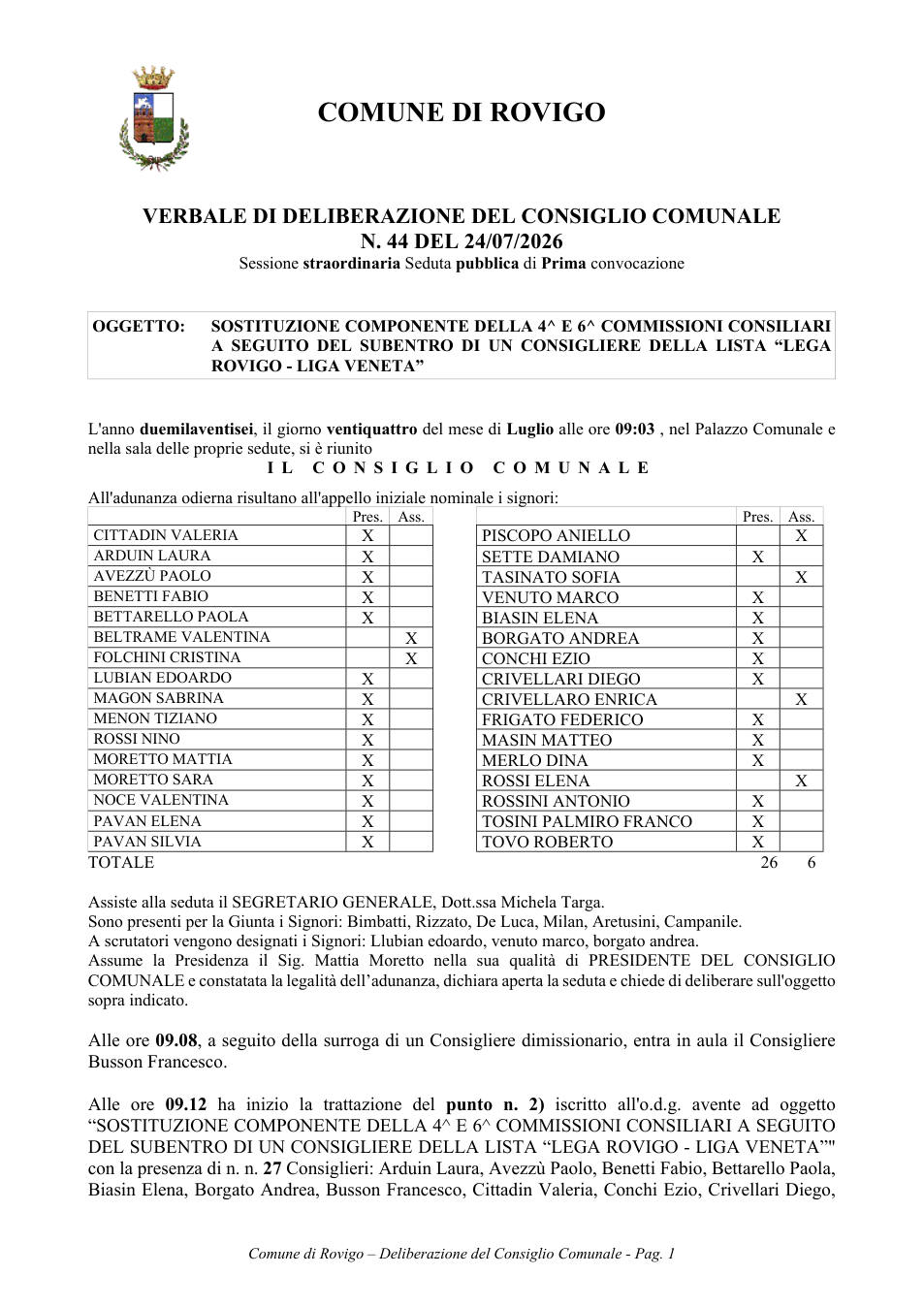 Pagina 1 del documento