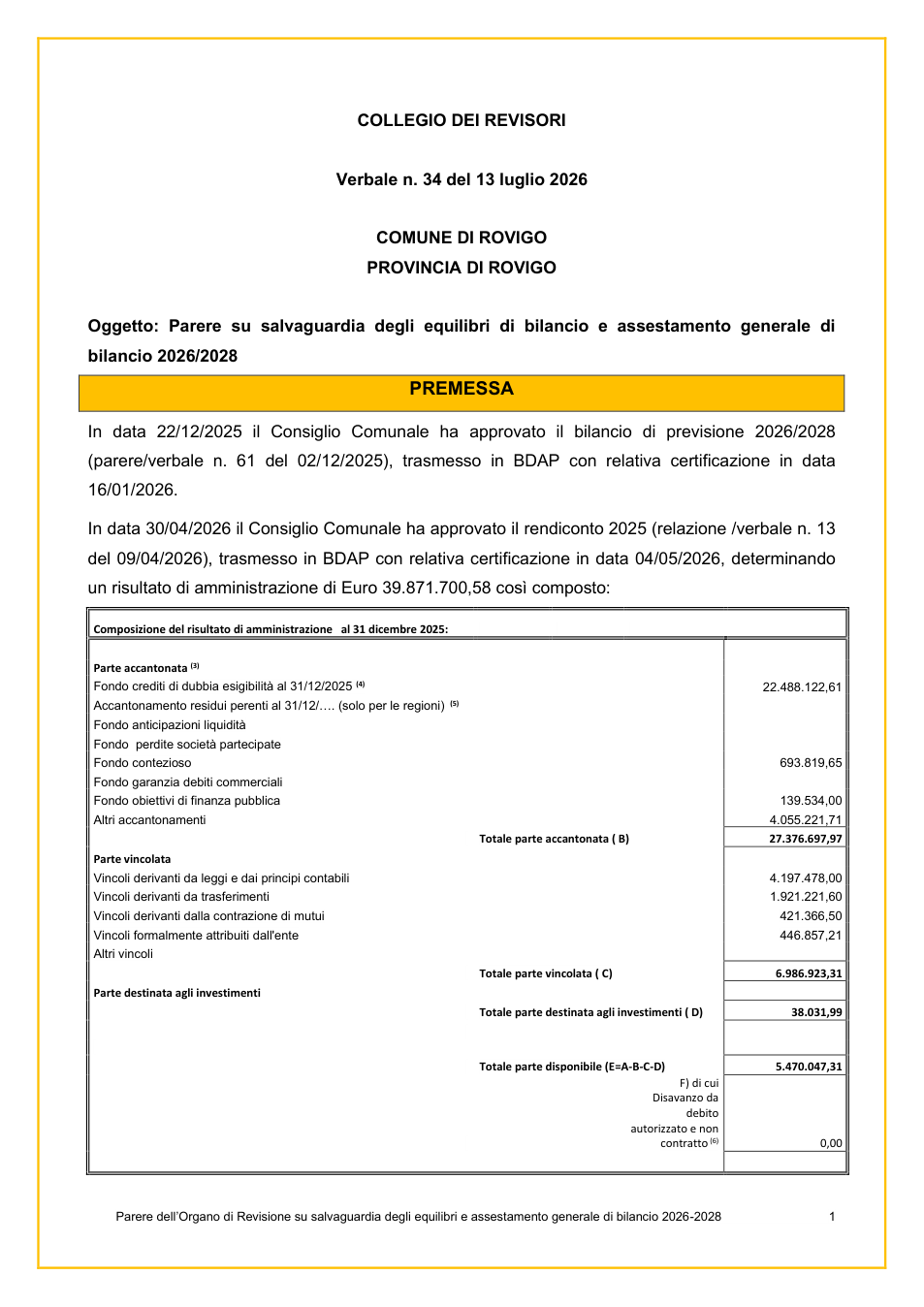 Pagina 1 del documento