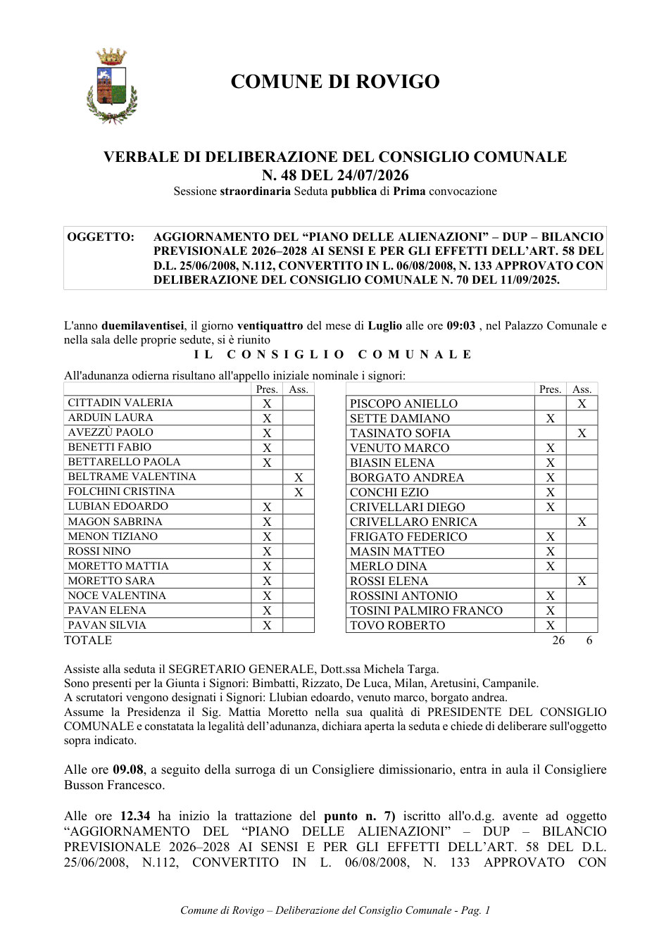 Pagina 1 del documento