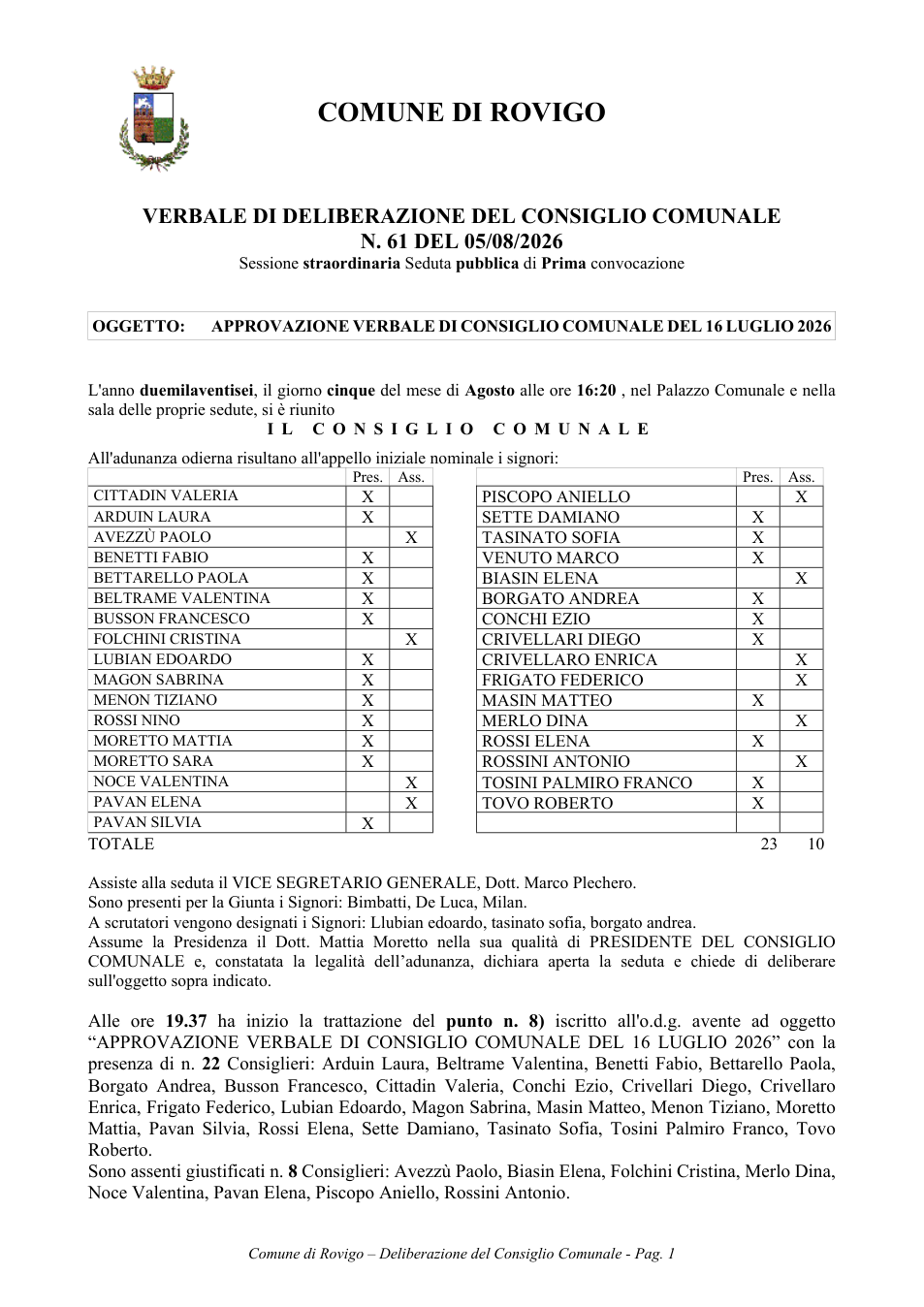 Pagina 1 del documento
