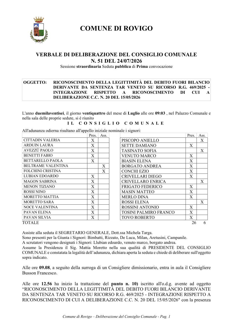Pagina 1 del documento