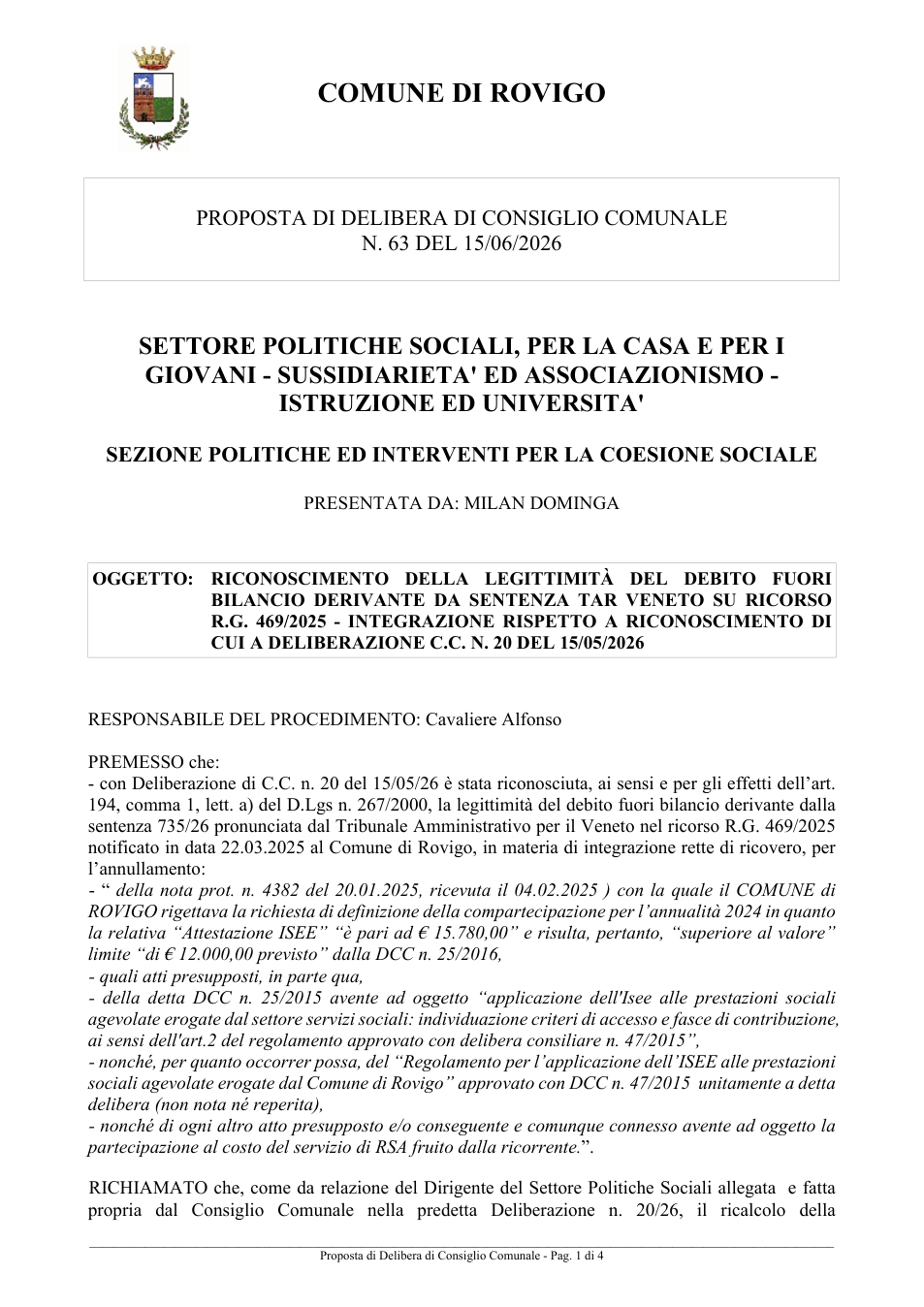 Pagina 1 del documento