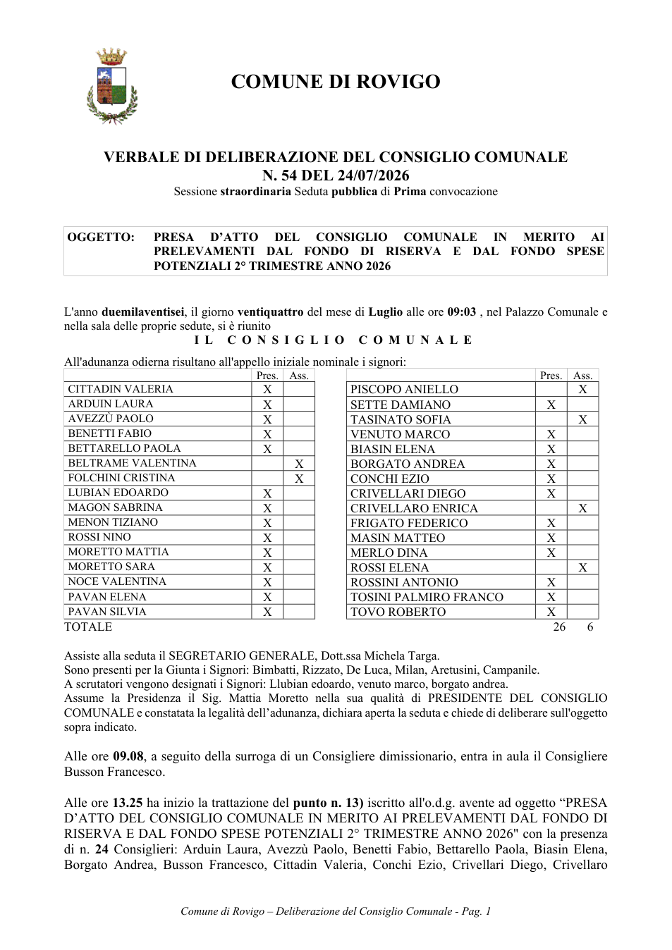 Pagina 1 del documento