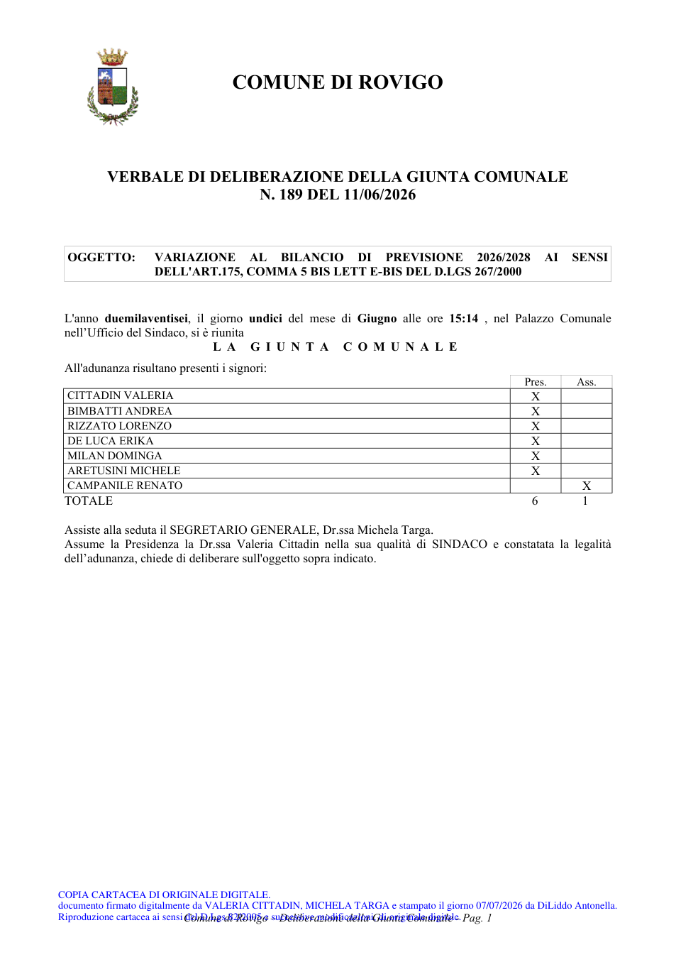 Pagina 1 del documento