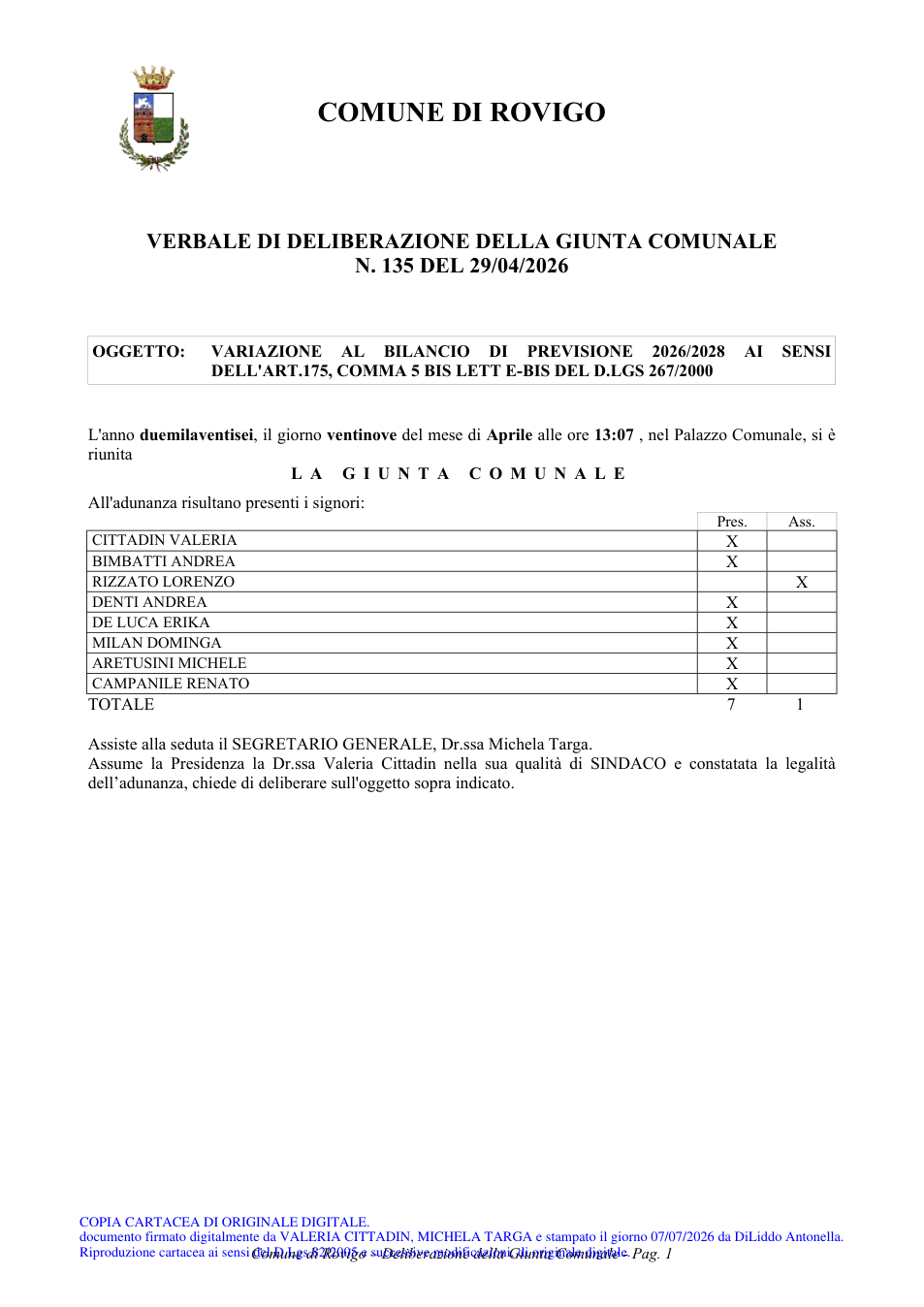 Pagina 1 del documento