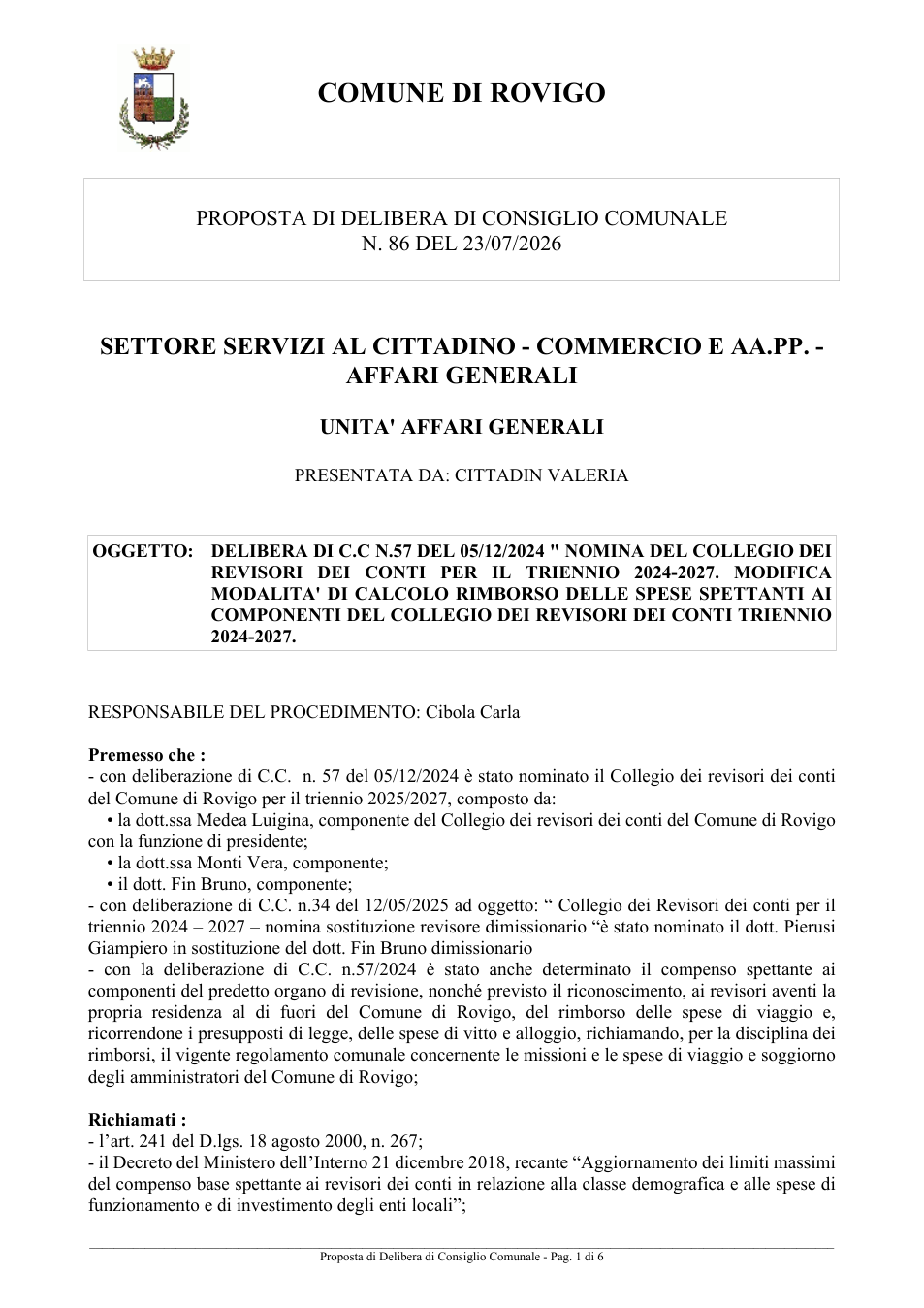 Pagina 1 del documento
