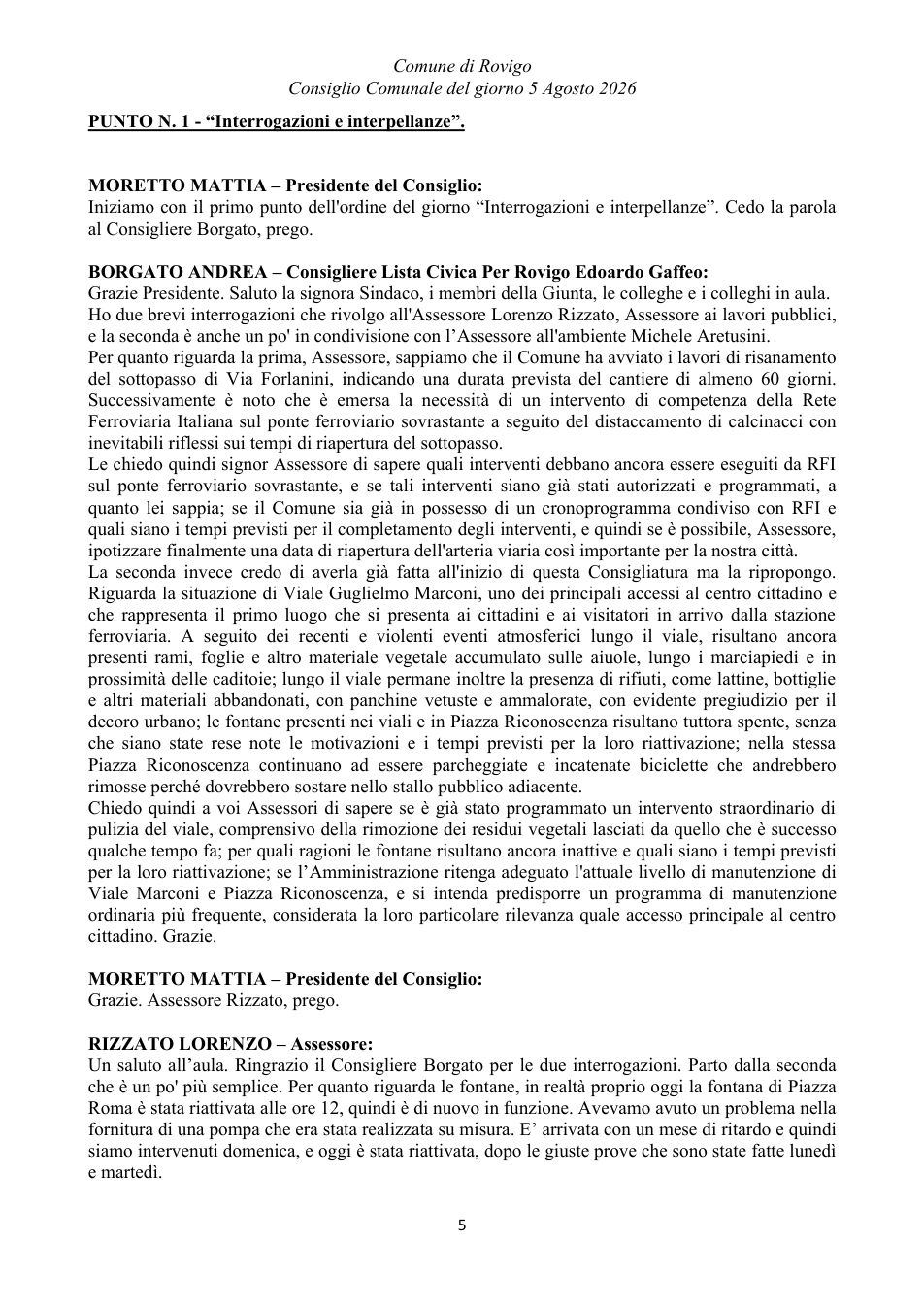 Pagina 5 del documento