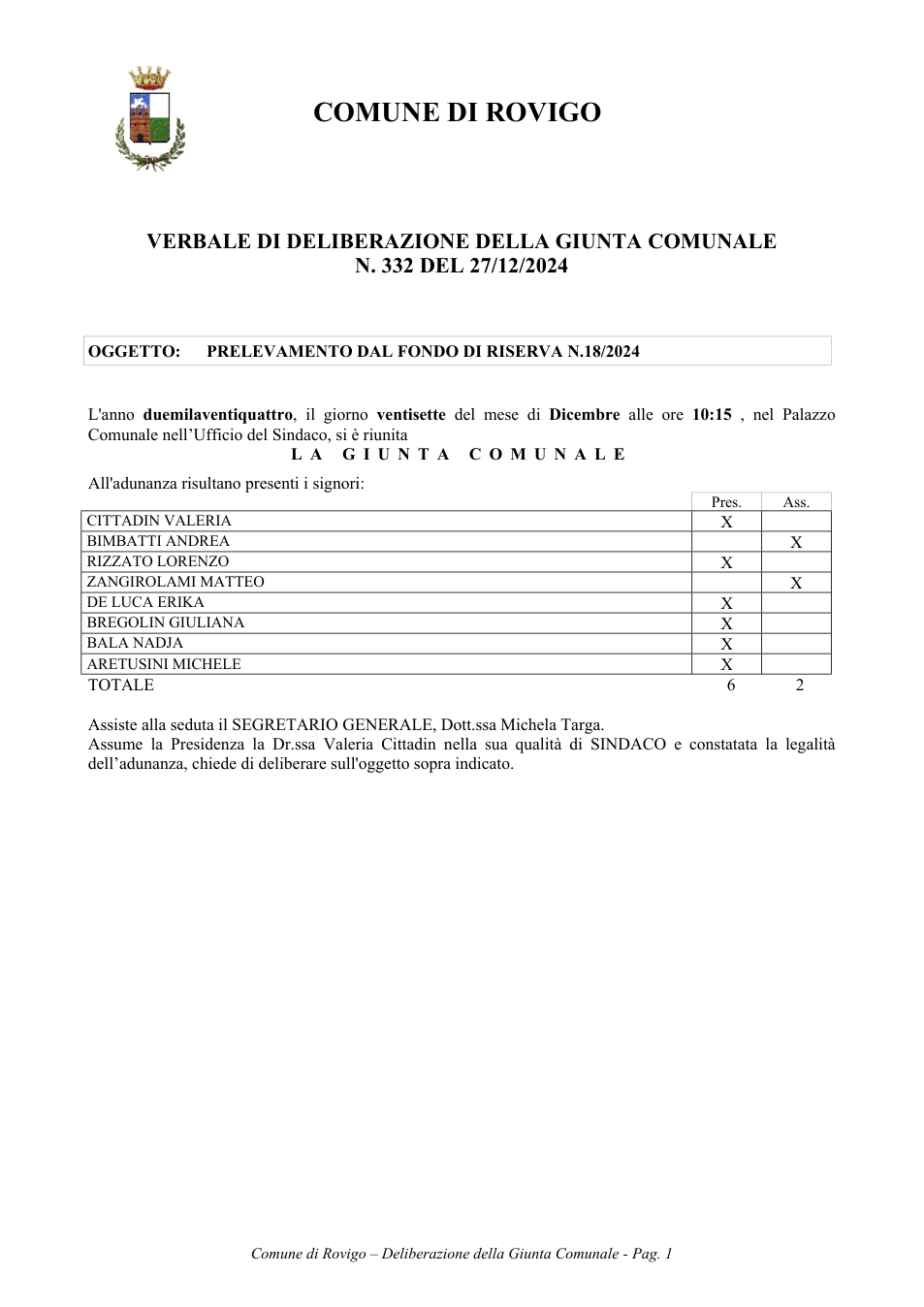 Pagina 1 del documento
