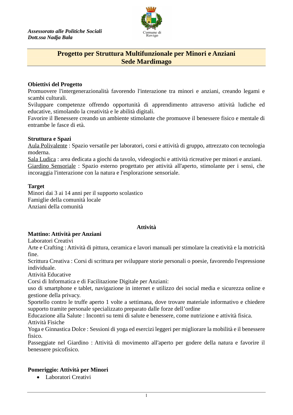 Pagina 1 del documento