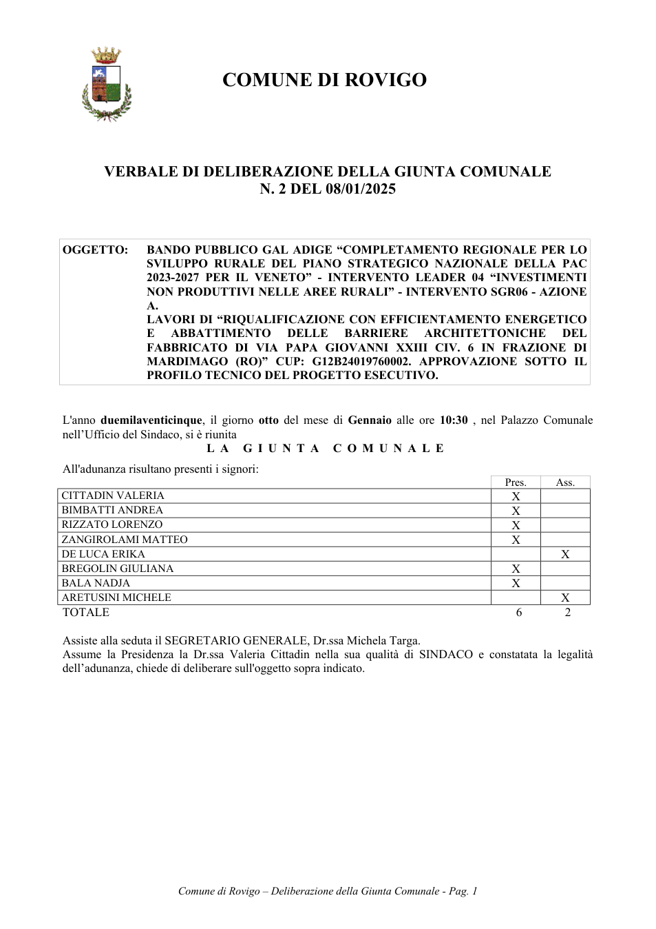 Pagina 1 del documento