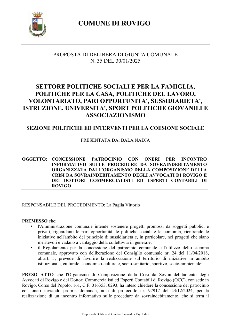 Pagina 1 del documento