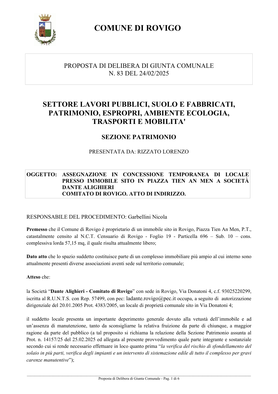 Pagina 1 del documento