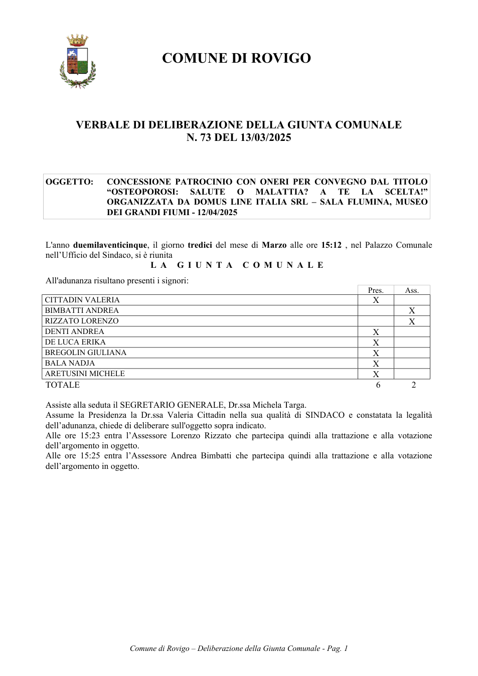 Pagina 1 del documento