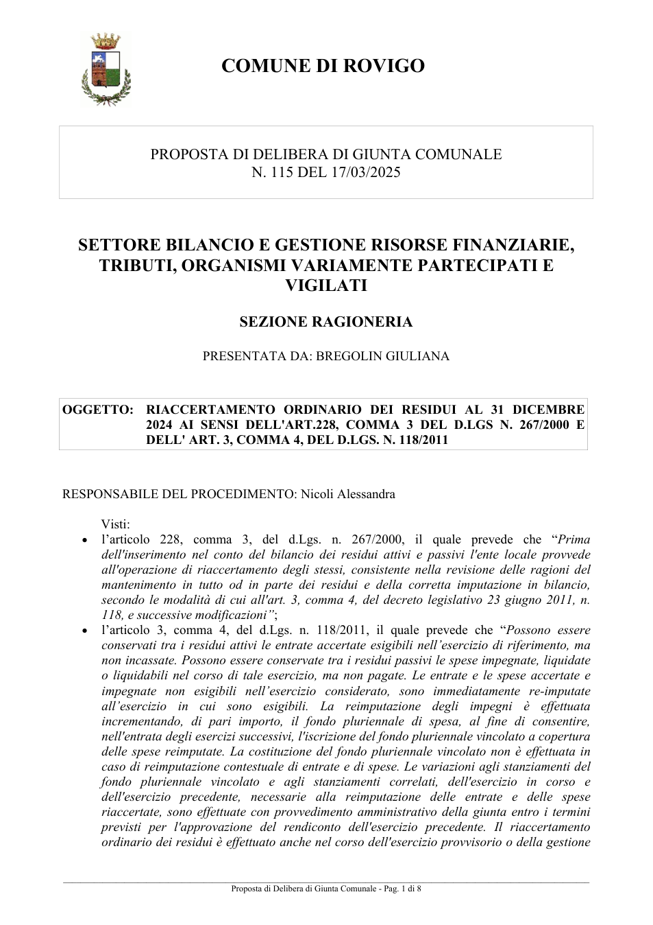Pagina 1 del documento