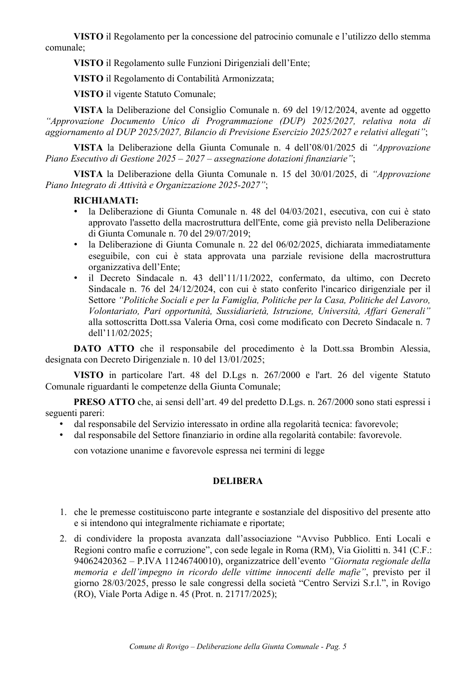 Pagina 5 del documento