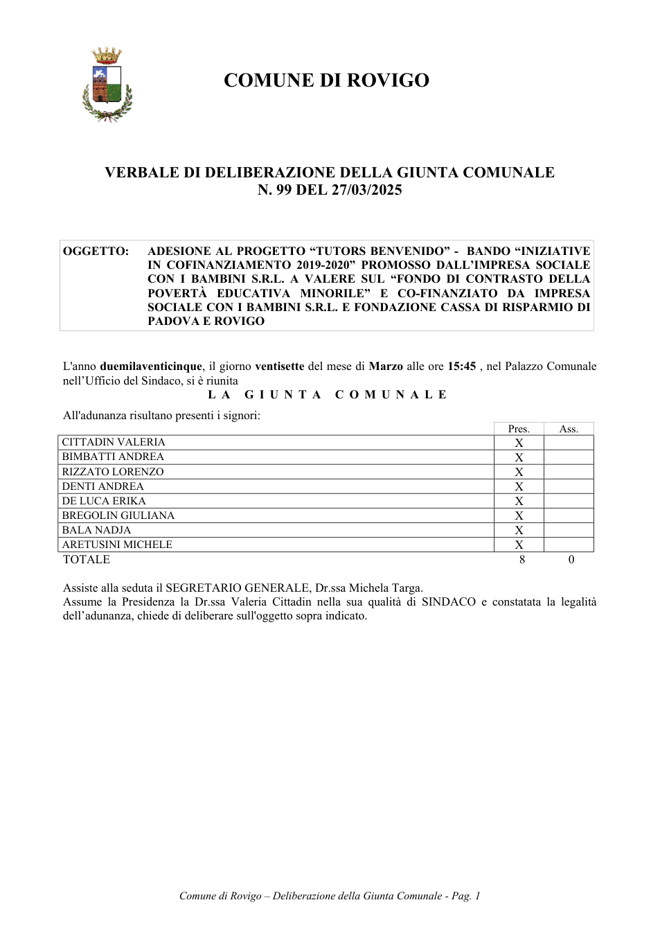 Pagina 1 del documento