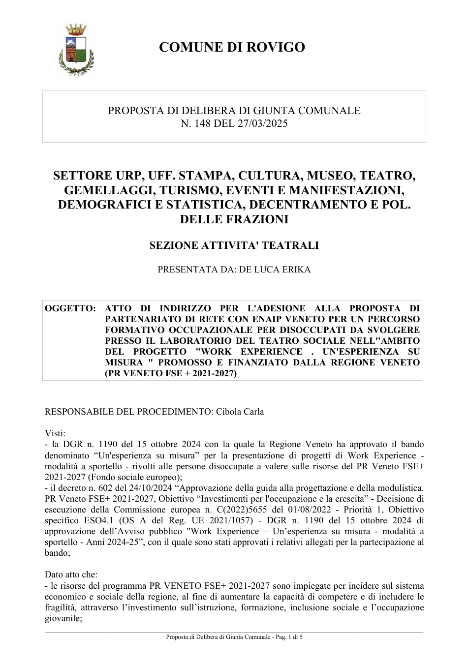 Pagina 1 del documento