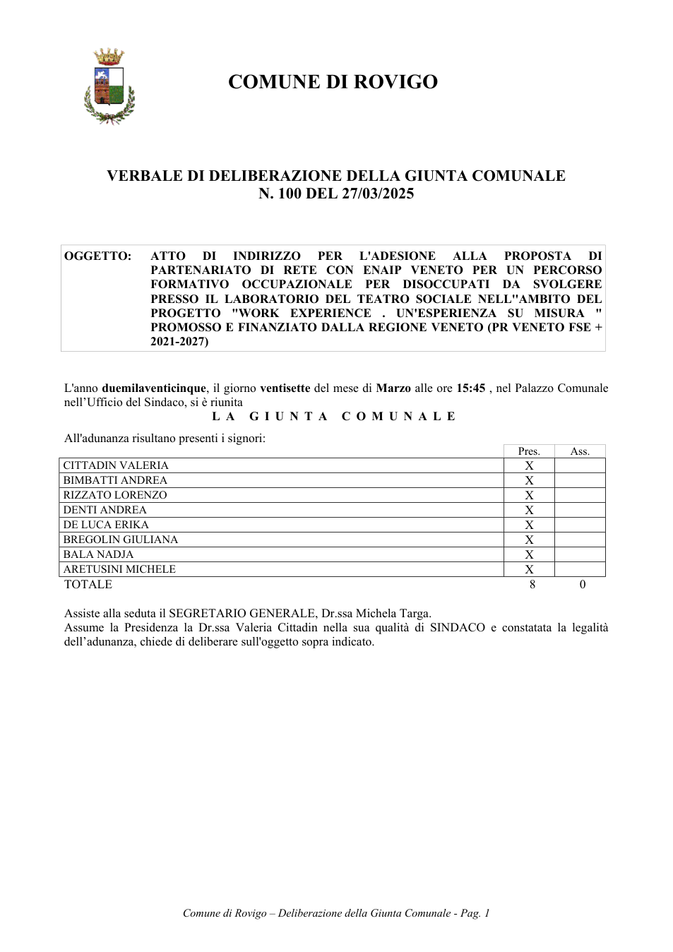 Pagina 1 del documento
