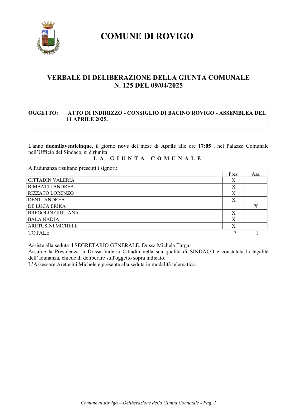 Pagina 1 del documento