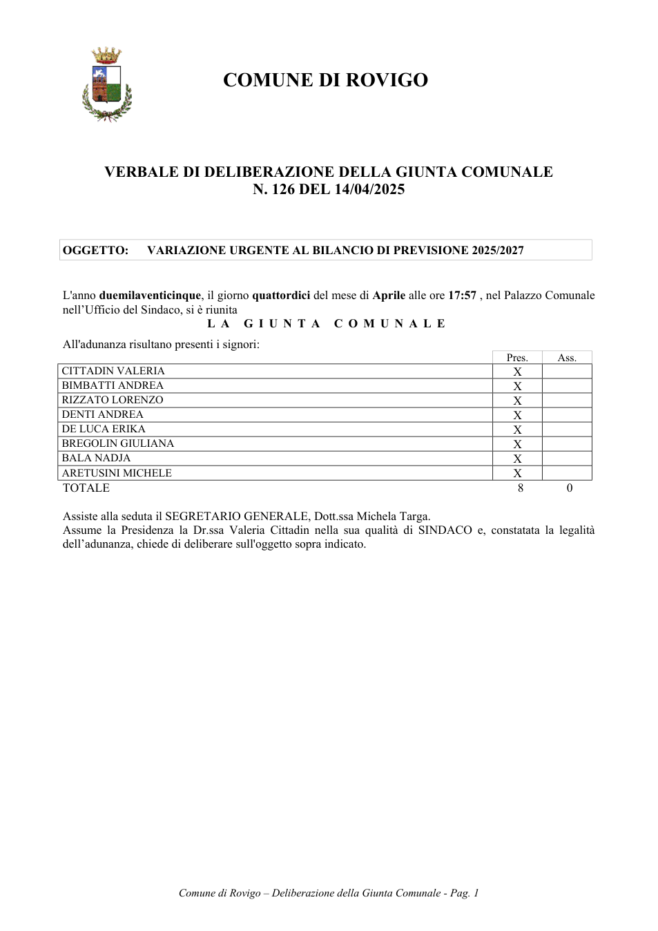 Pagina 1 del documento