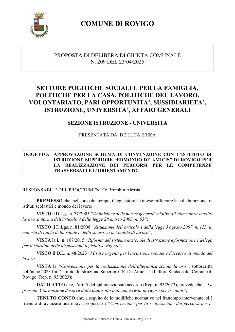 Pagina 1 del documento