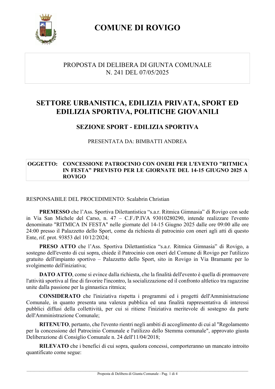 Pagina 1 del documento