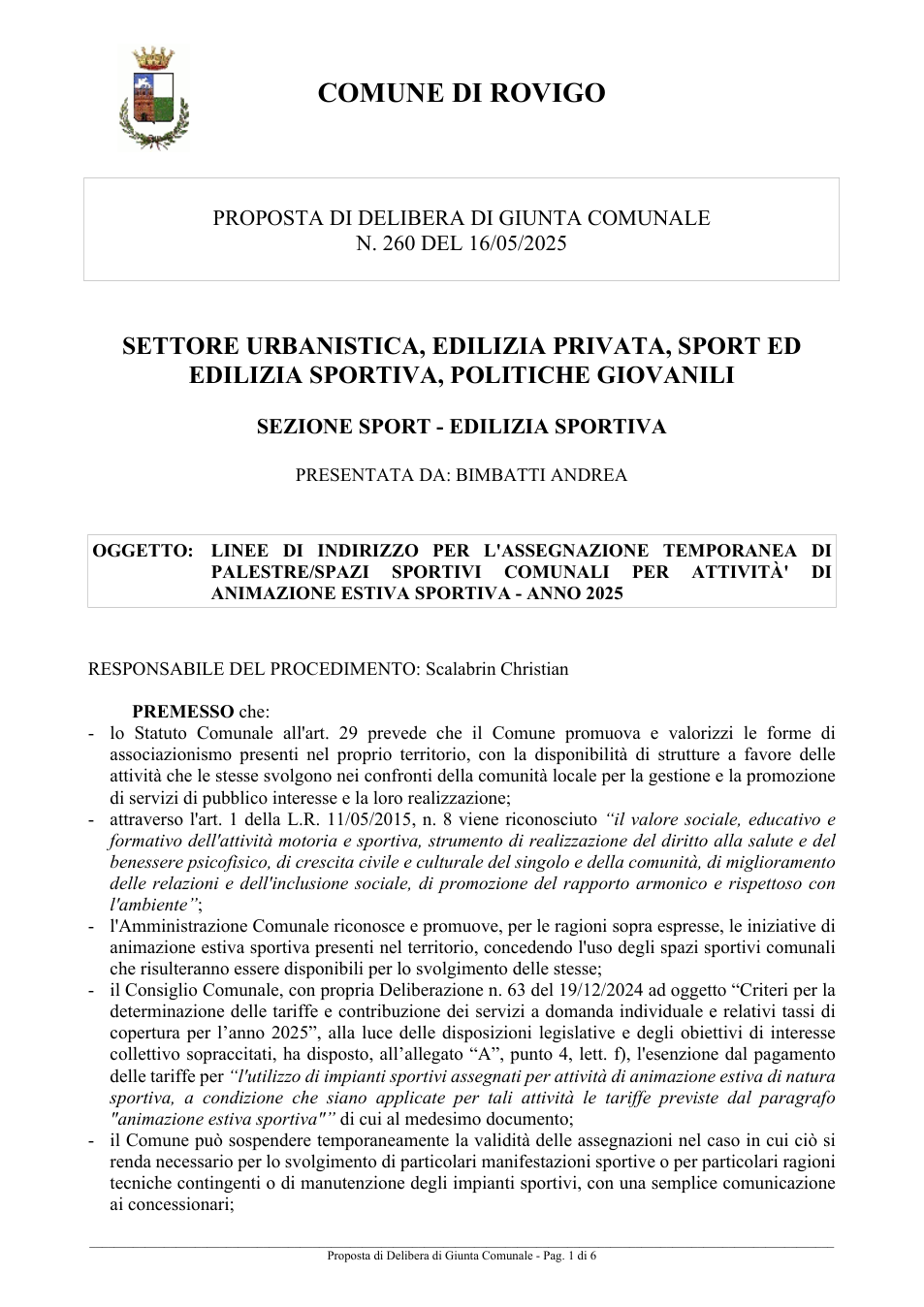 Pagina 1 del documento