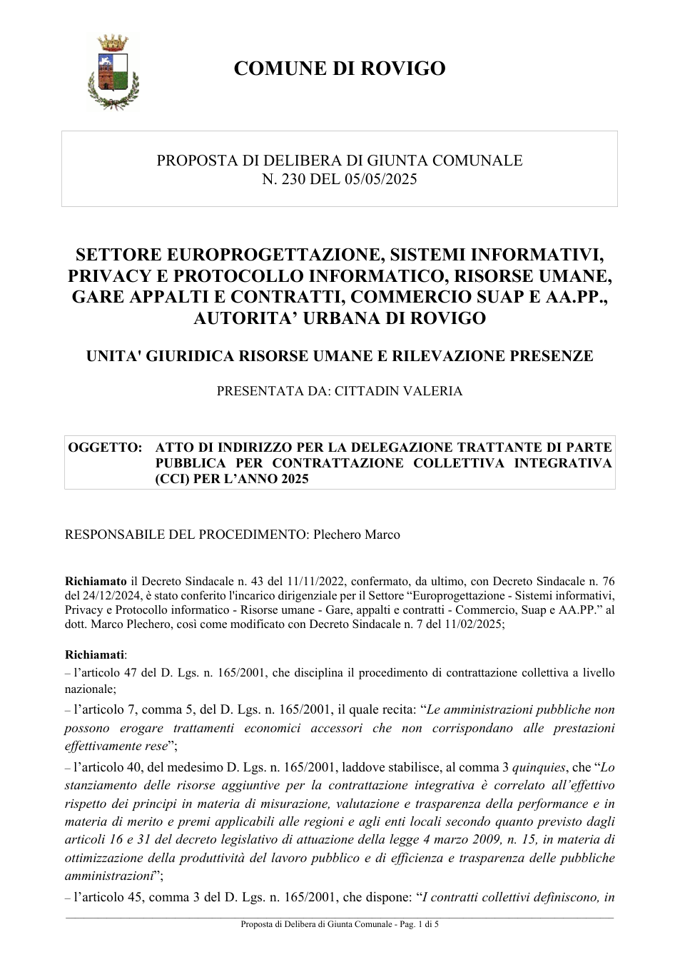 Pagina 1 del documento