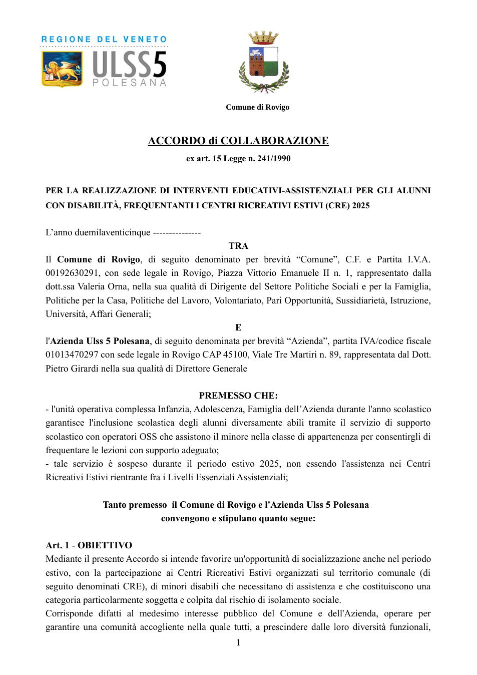 Pagina 1 del documento