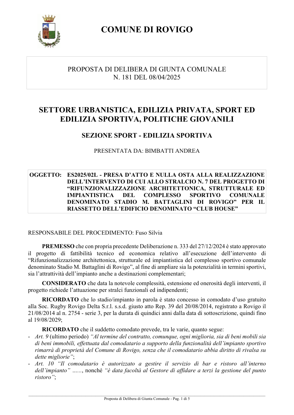 Pagina 1 del documento