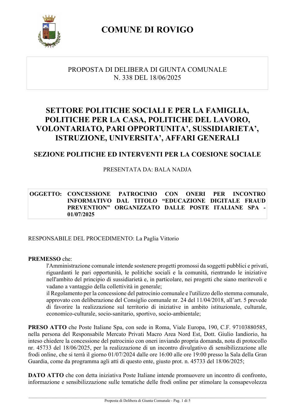 Pagina 1 del documento