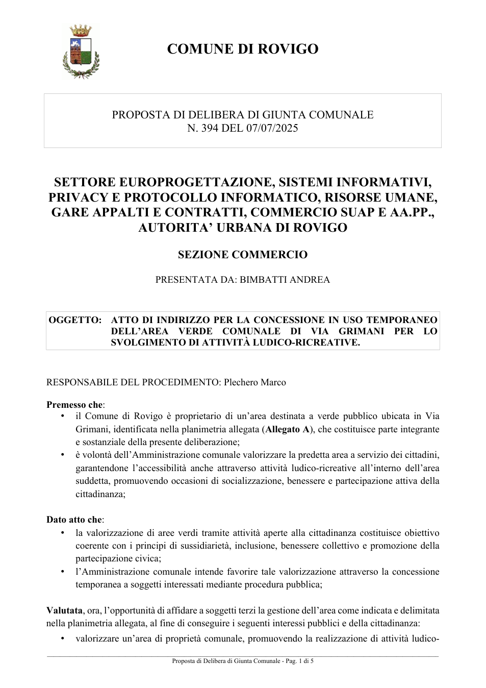 Pagina 1 del documento