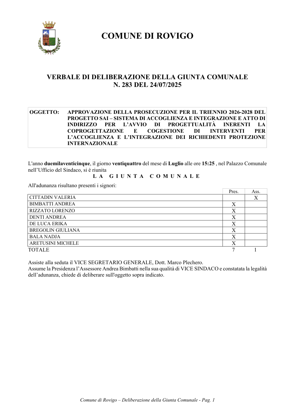 Pagina 1 del documento