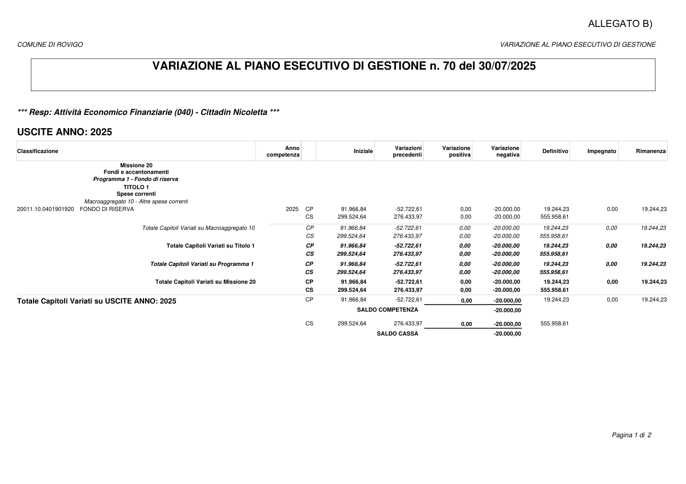 Pagina 1 del documento
