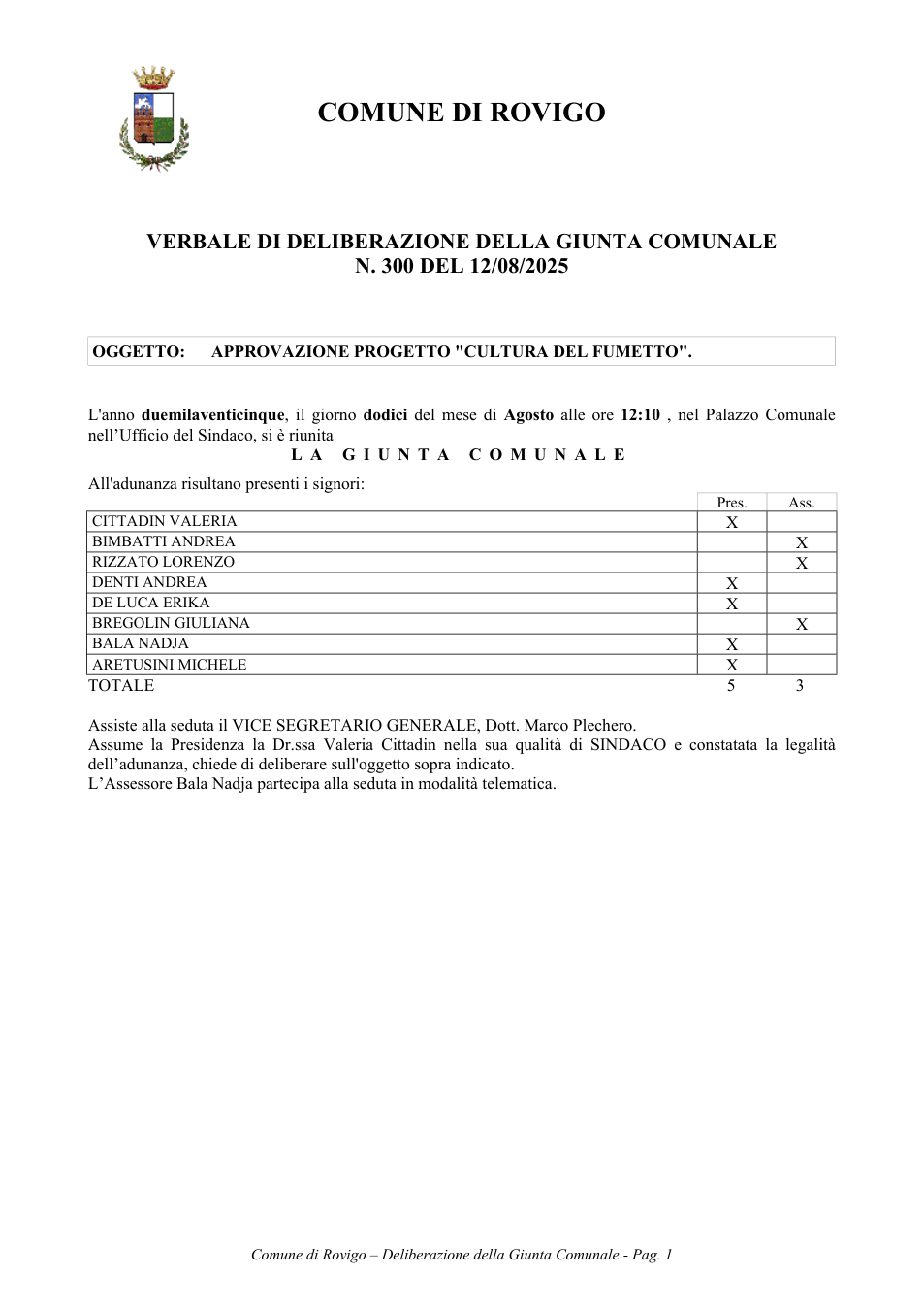 Pagina 1 del documento