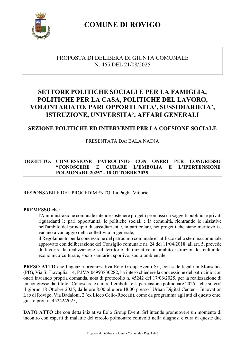 Pagina 1 del documento