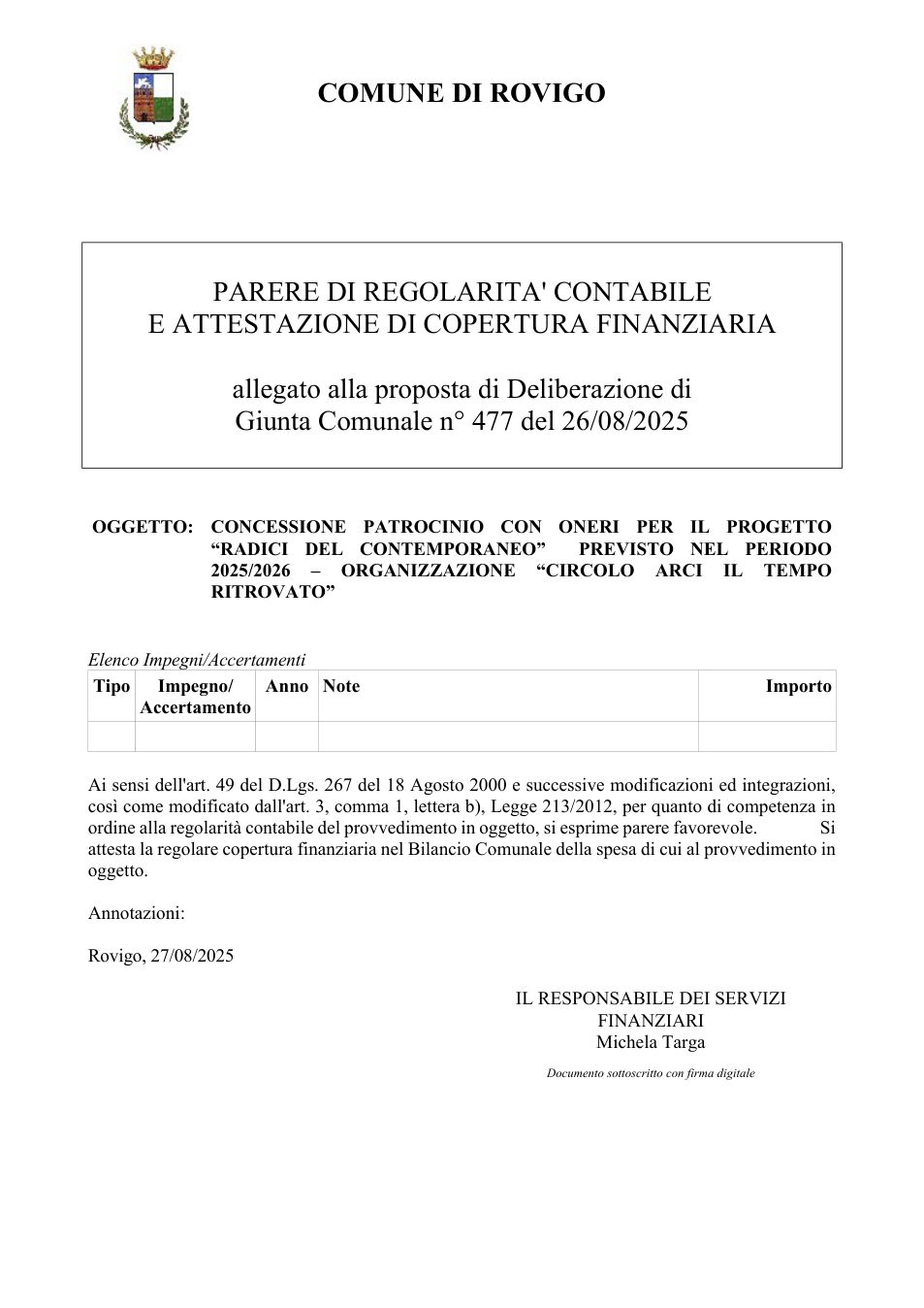 Pagina 1 del documento