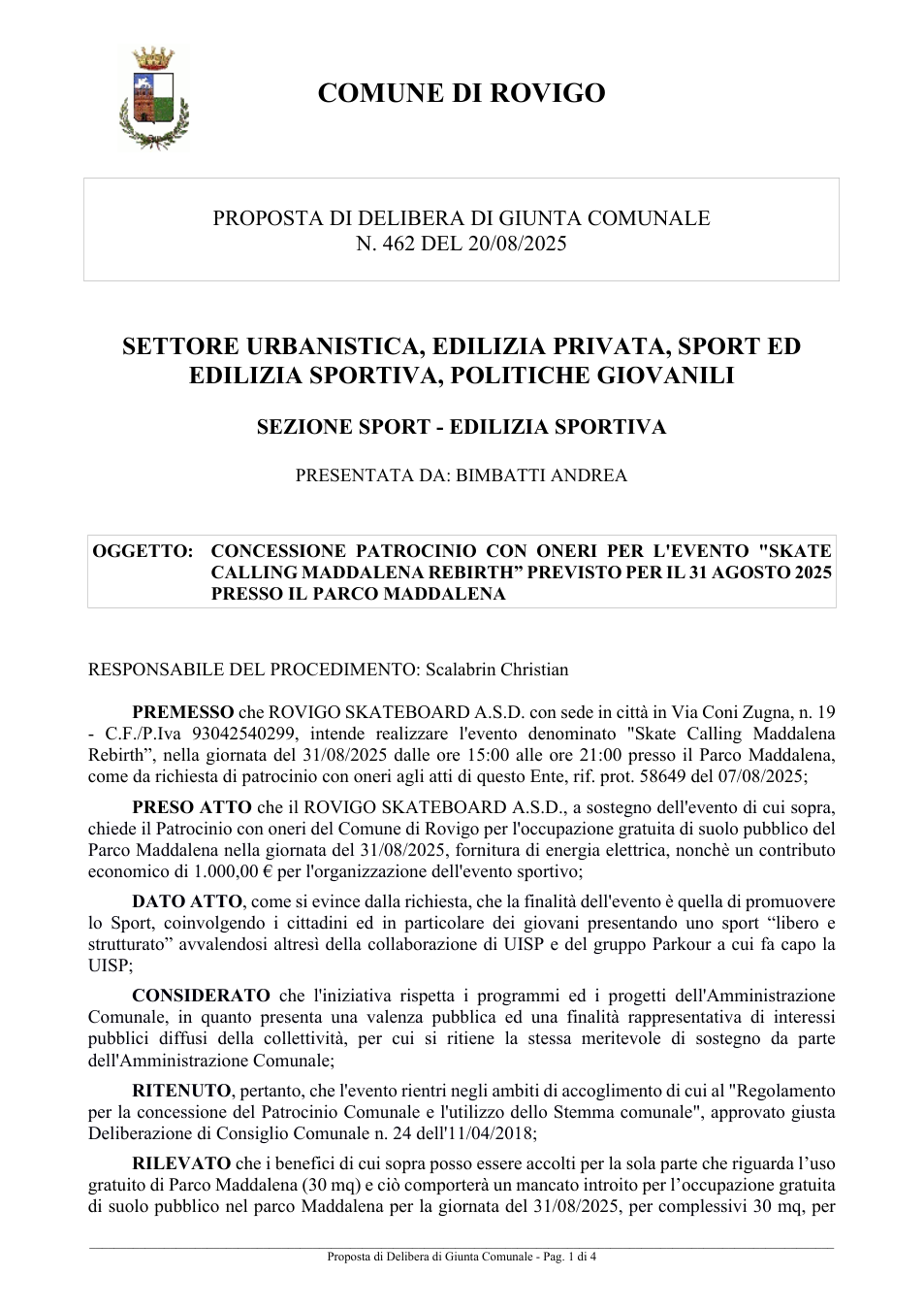 Pagina 1 del documento