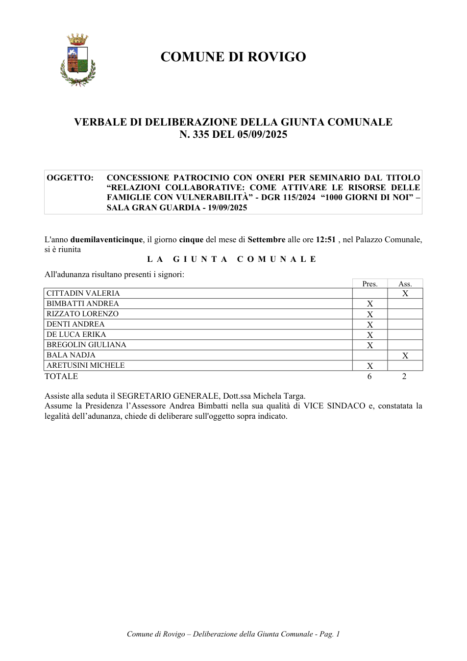 Pagina 1 del documento