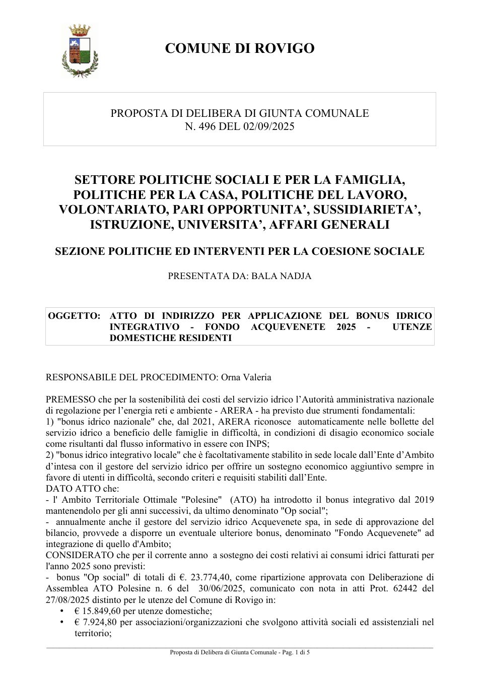 Pagina 1 del documento