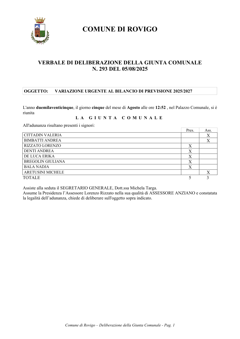 Pagina 1 del documento