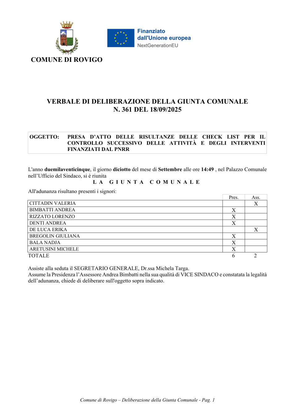 Pagina 1 del documento