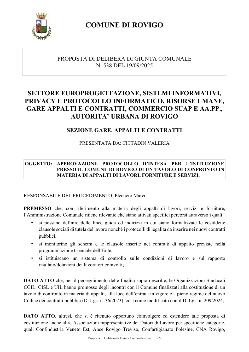 Pagina 1 del documento