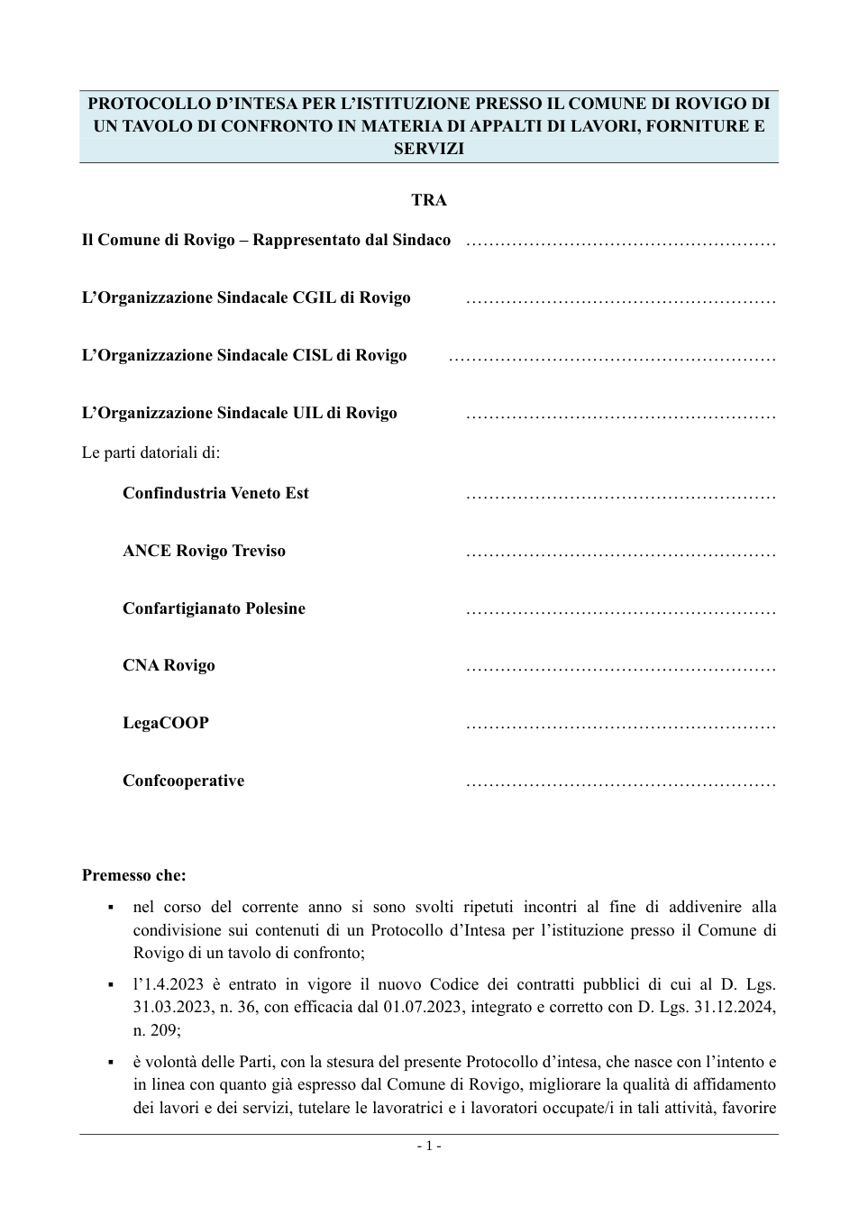 Pagina 1 del documento