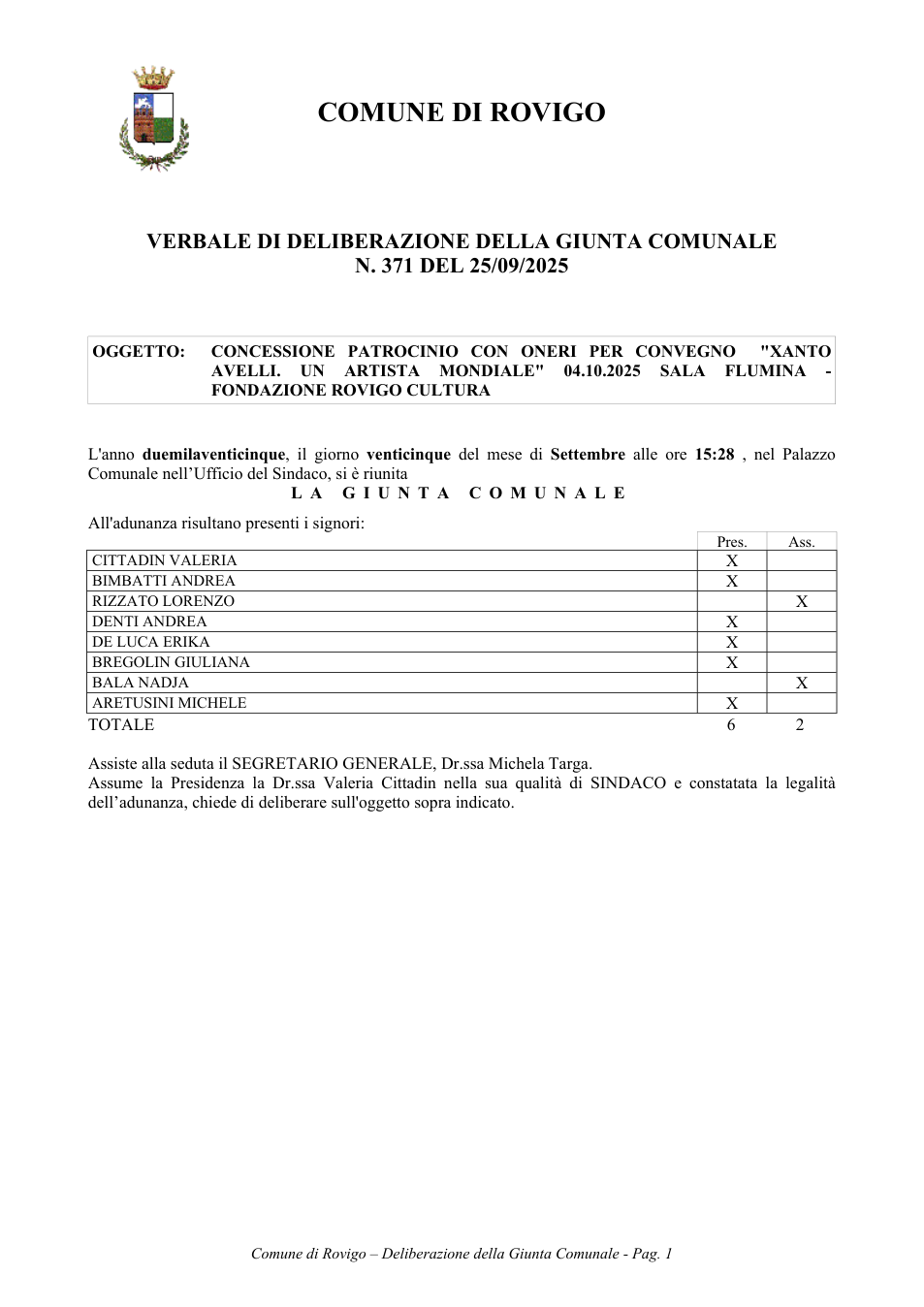 Pagina 1 del documento