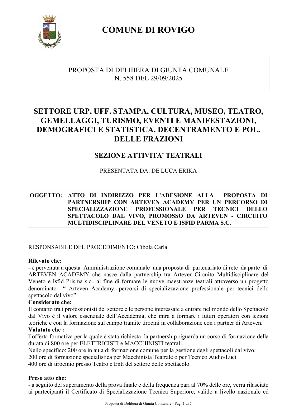 Pagina 1 del documento