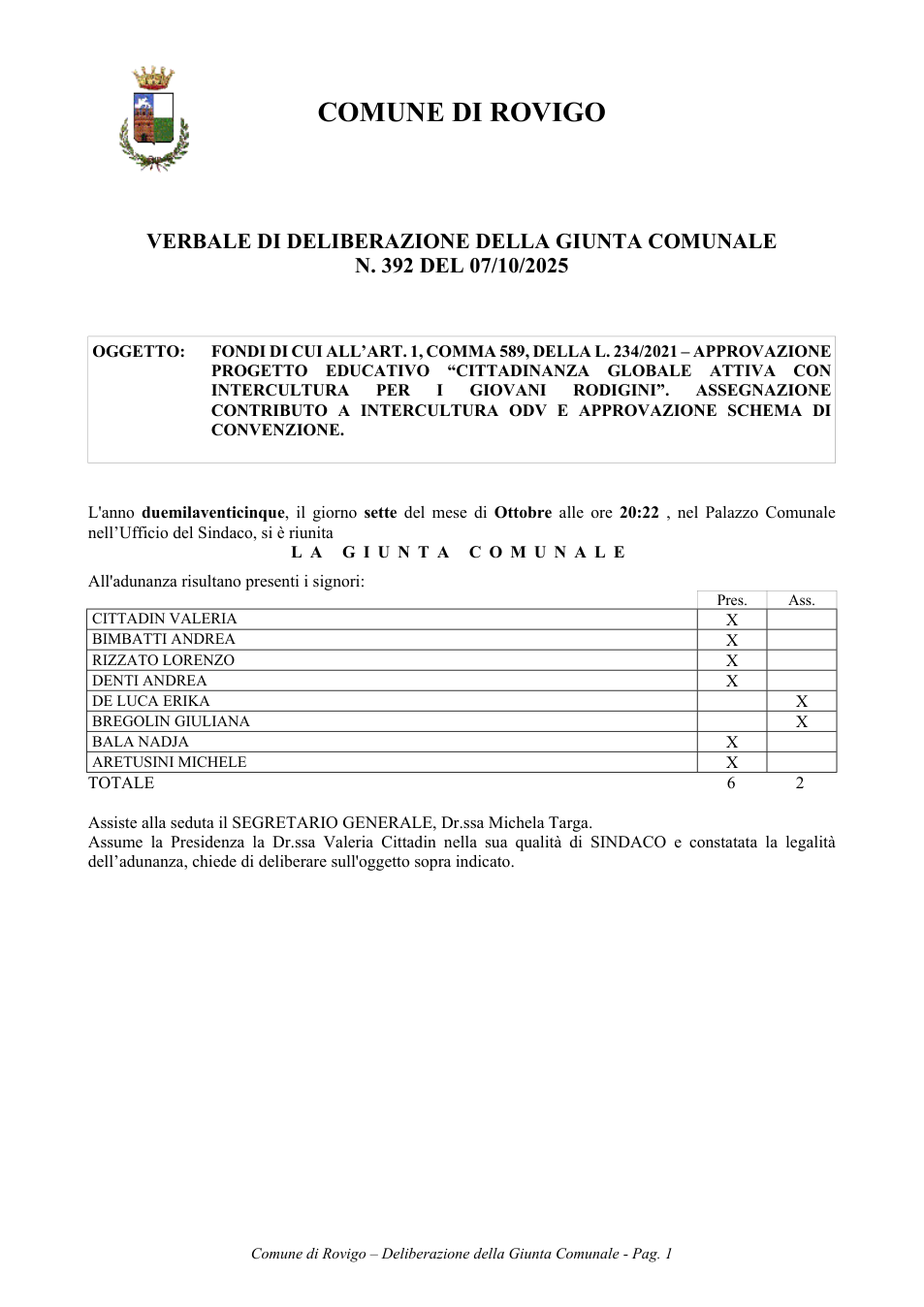 Pagina 1 del documento
