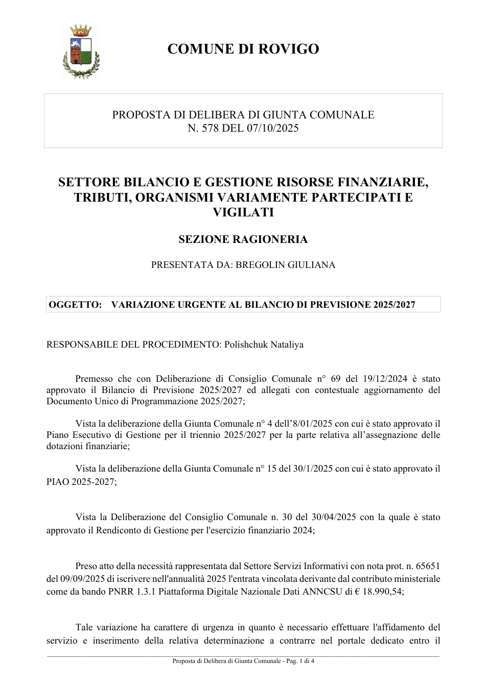 Pagina 1 del documento
