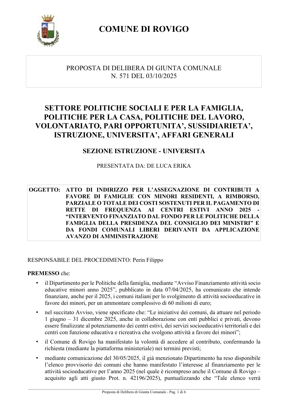 Pagina 1 del documento